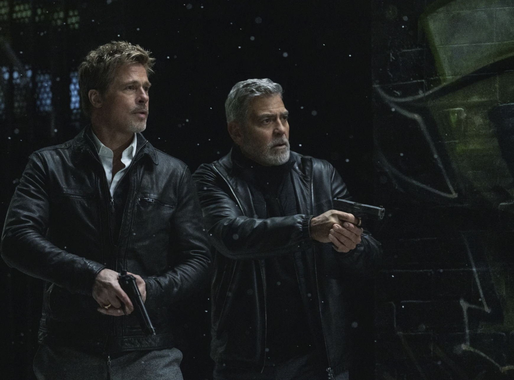 Clooney and Pitt carry the fixer caper ‘Wolfs’